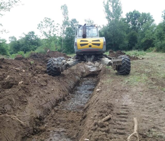 Радови на потоку Алинац, општина Младеновац